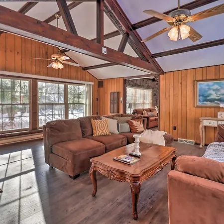Rustic Lake Harmony Home With Fire Pit And Hot Tub! Exterior photo